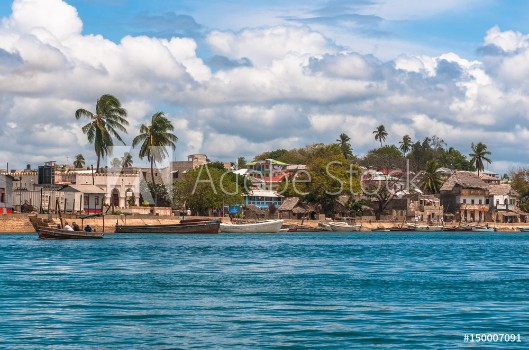 Bild på Lamu old town waterfront Kenya UNESCO World Heritage site